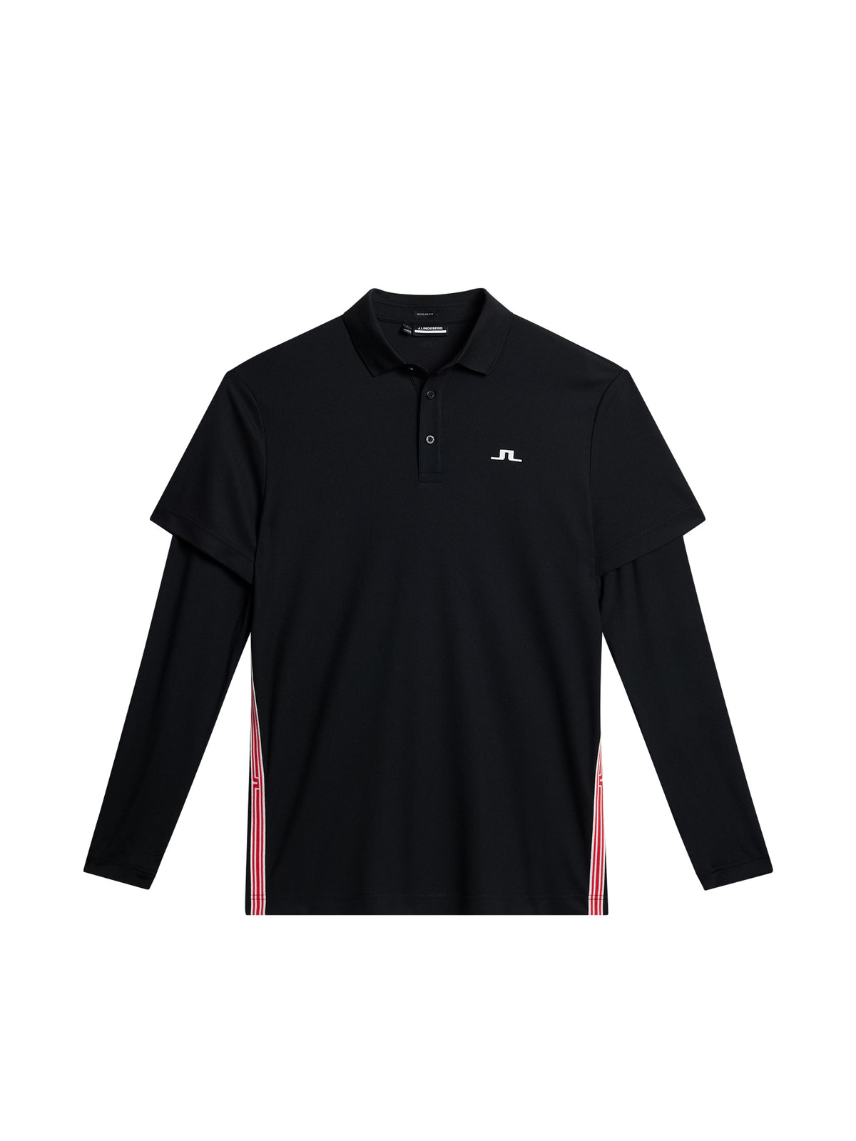Liam Regular Fit LS Polo / Black