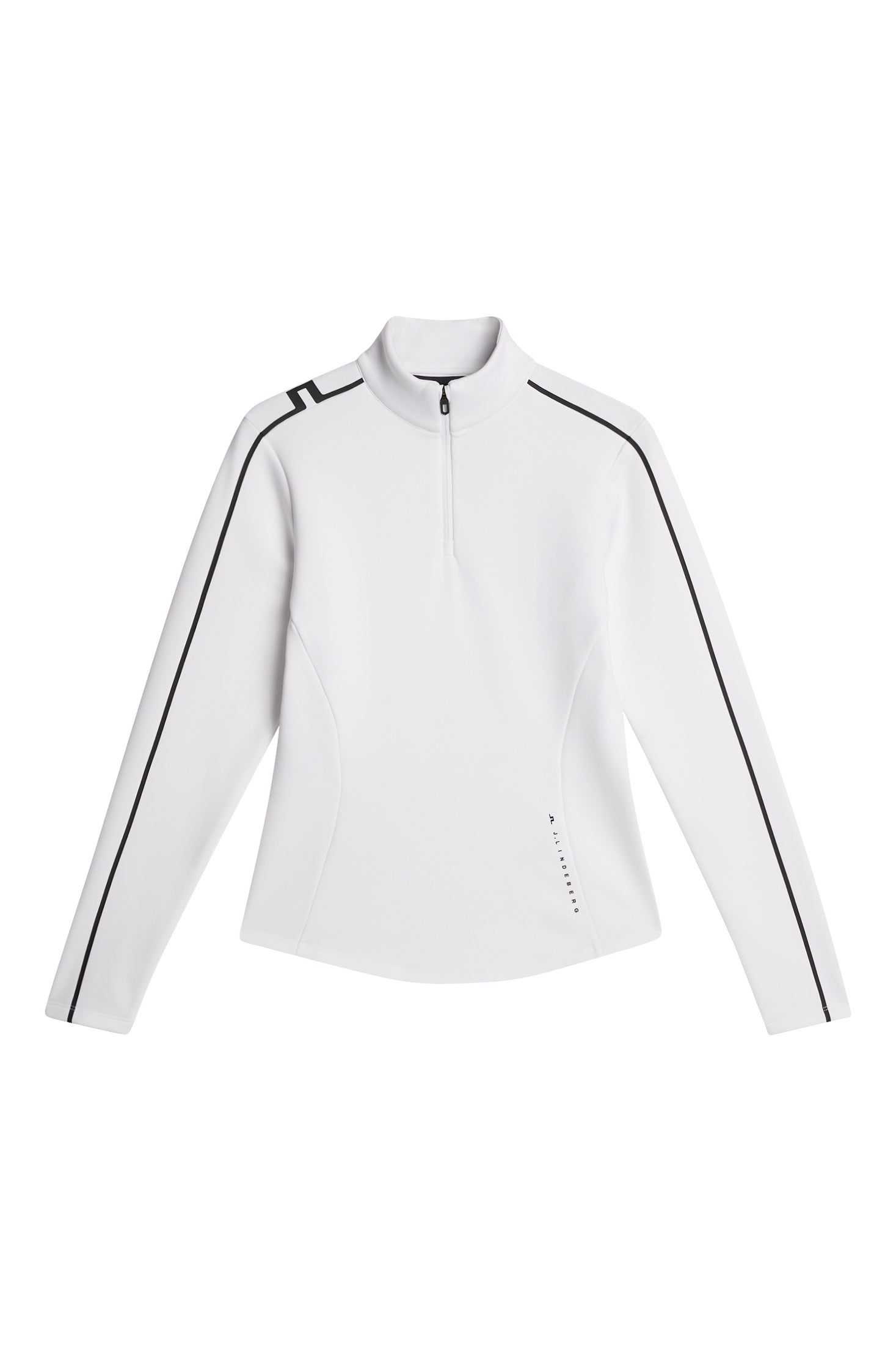 Nefe Quarter Zip Mid Layer / White | J.Lindeberg Official