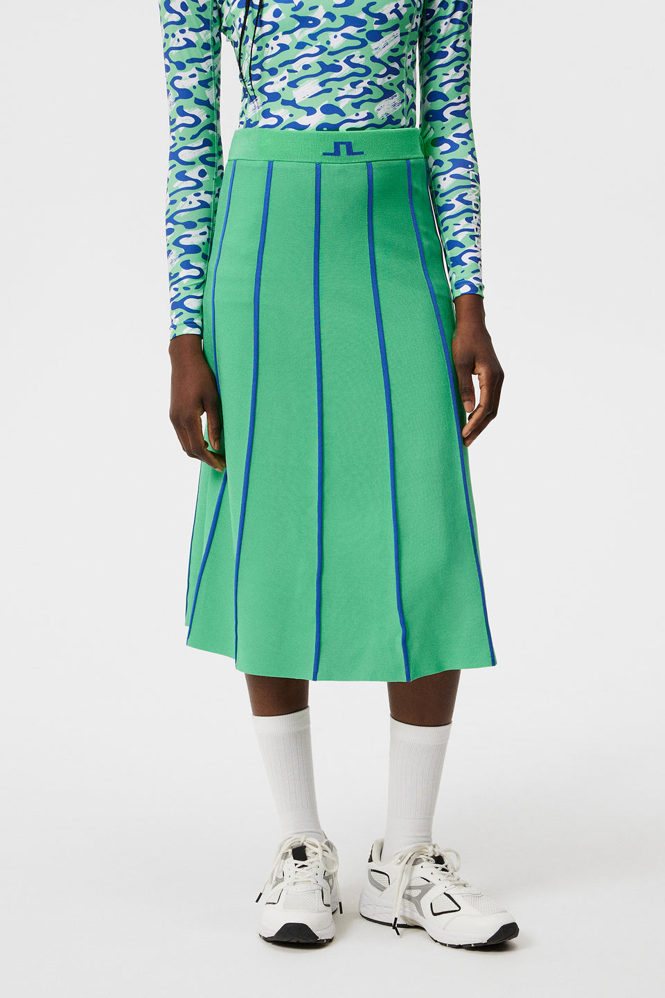 Sally Knitted Skirt / Jade Cream