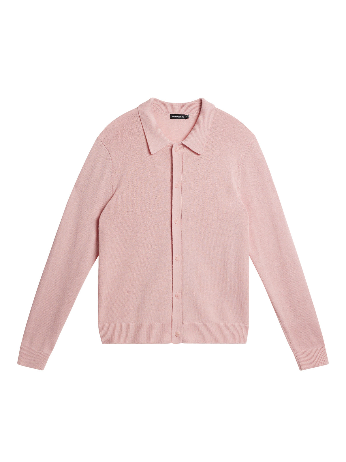 Willem Textured Knit Polo / Powder Pink
