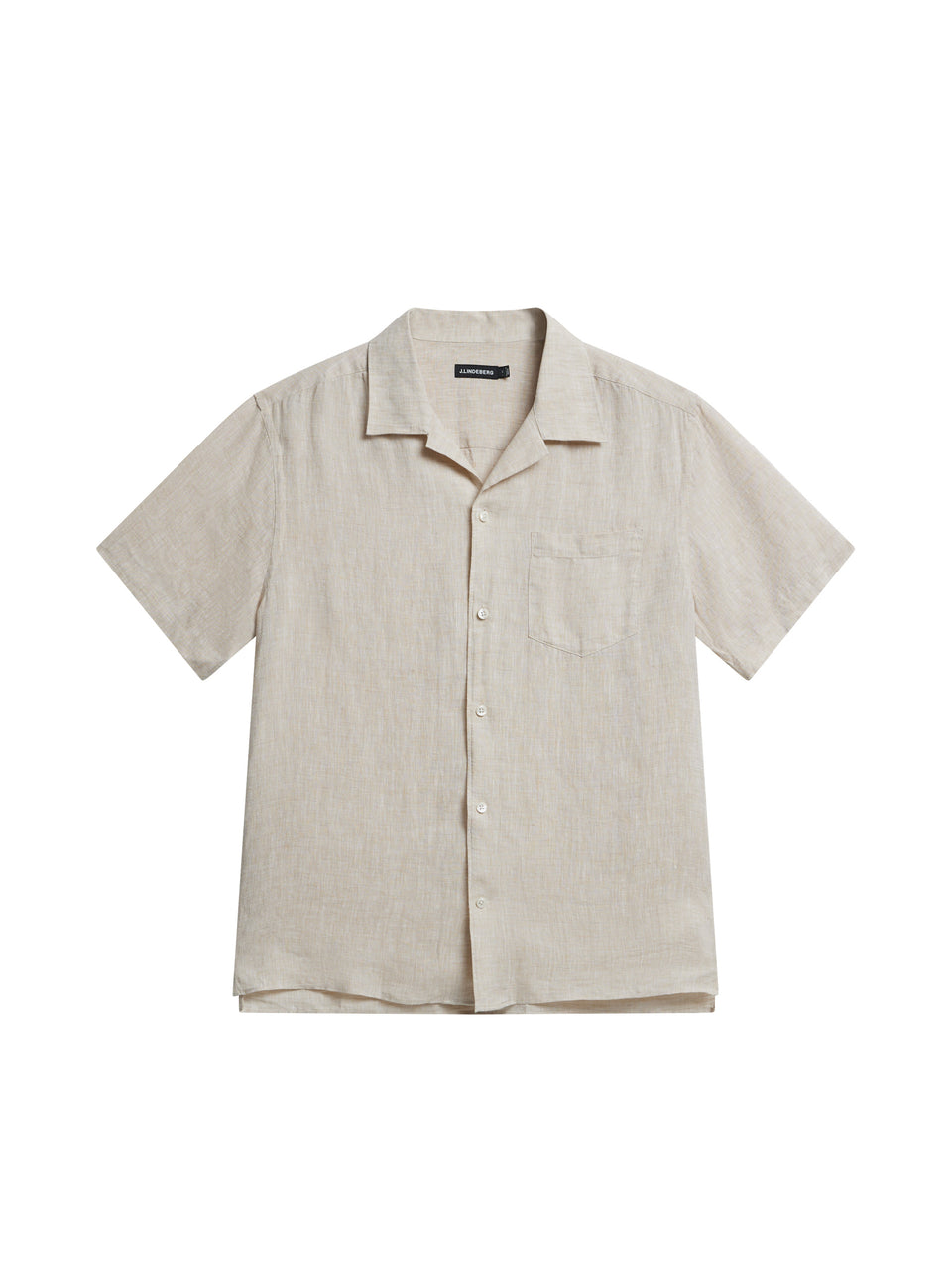 Elio Linen Melange Shirt / Safari Beige