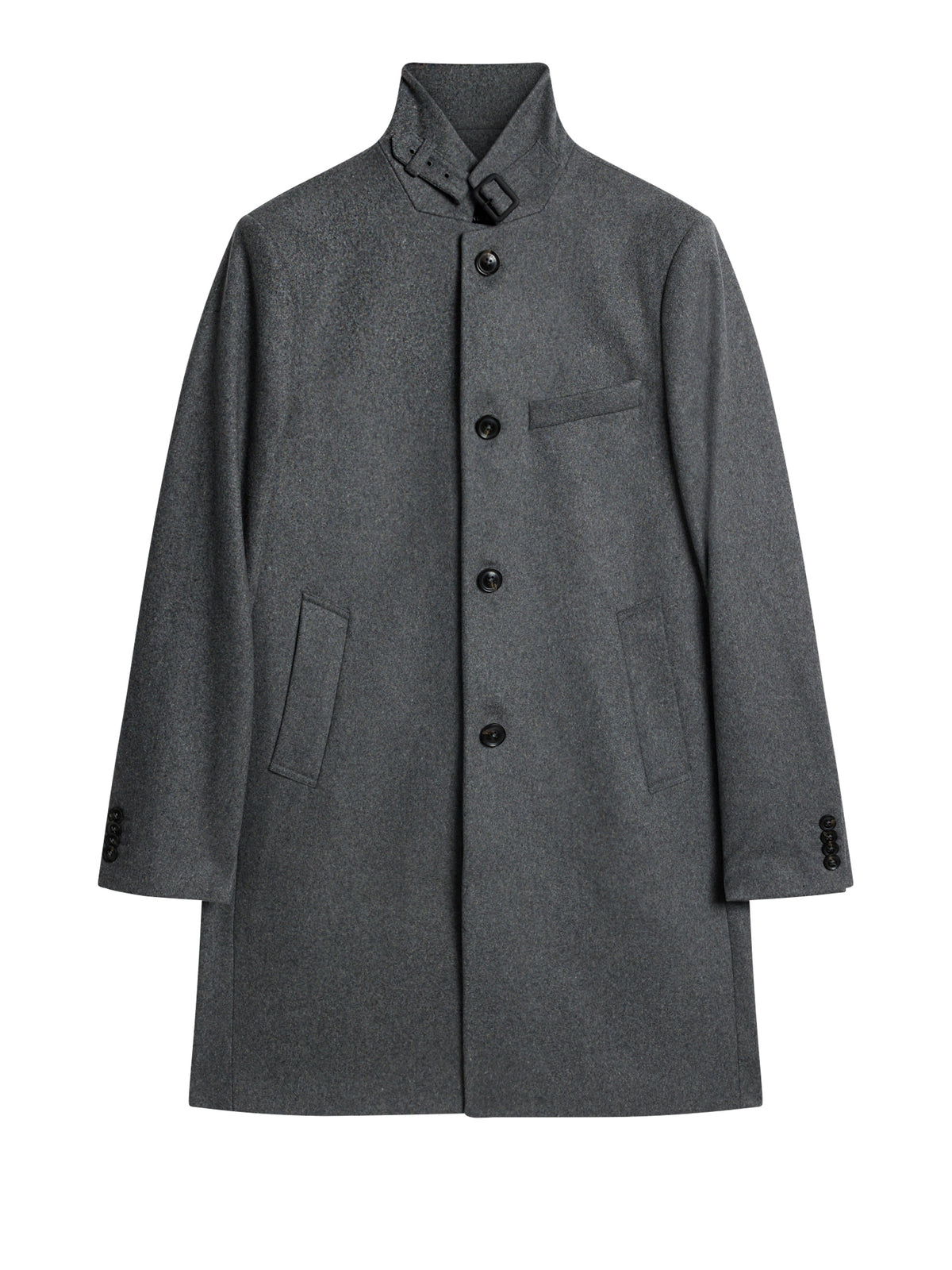 Holger Melton Coat / Mid Grey Melange