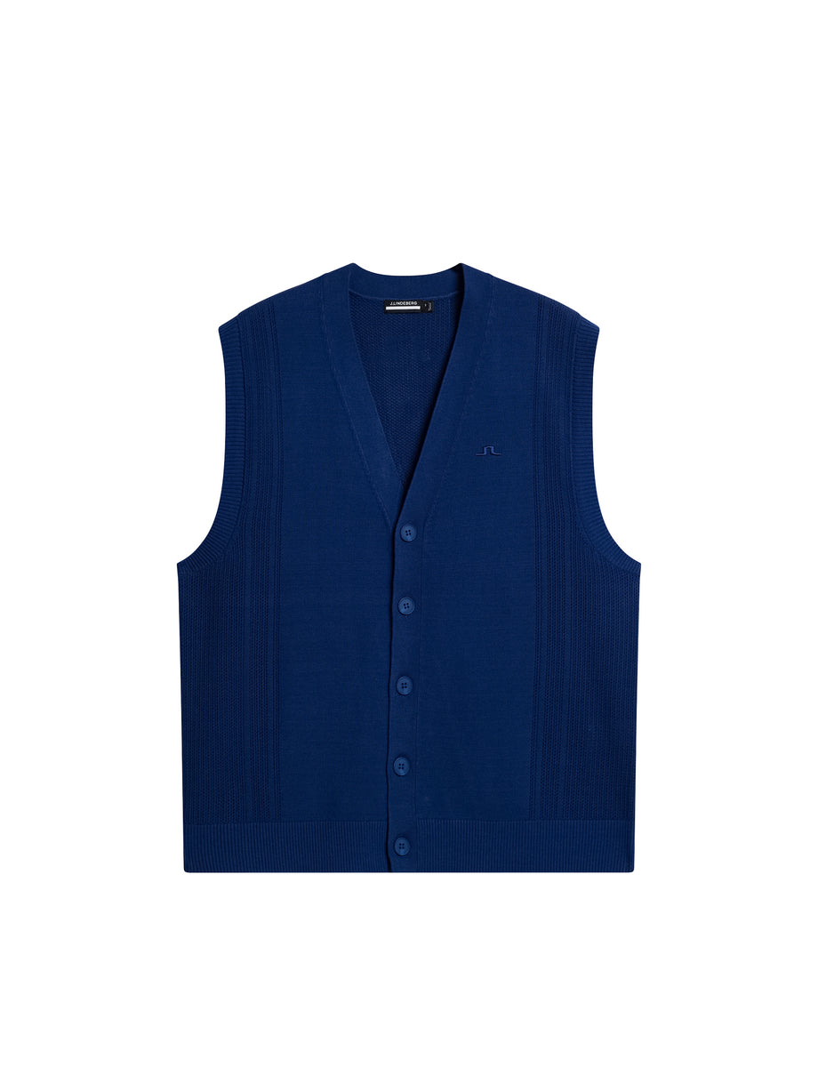 Markus Knitted Vest / Estate Blue