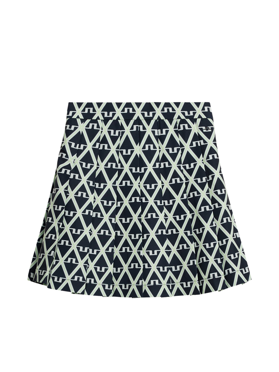 Adina Print Skirt / Geo JL Navy