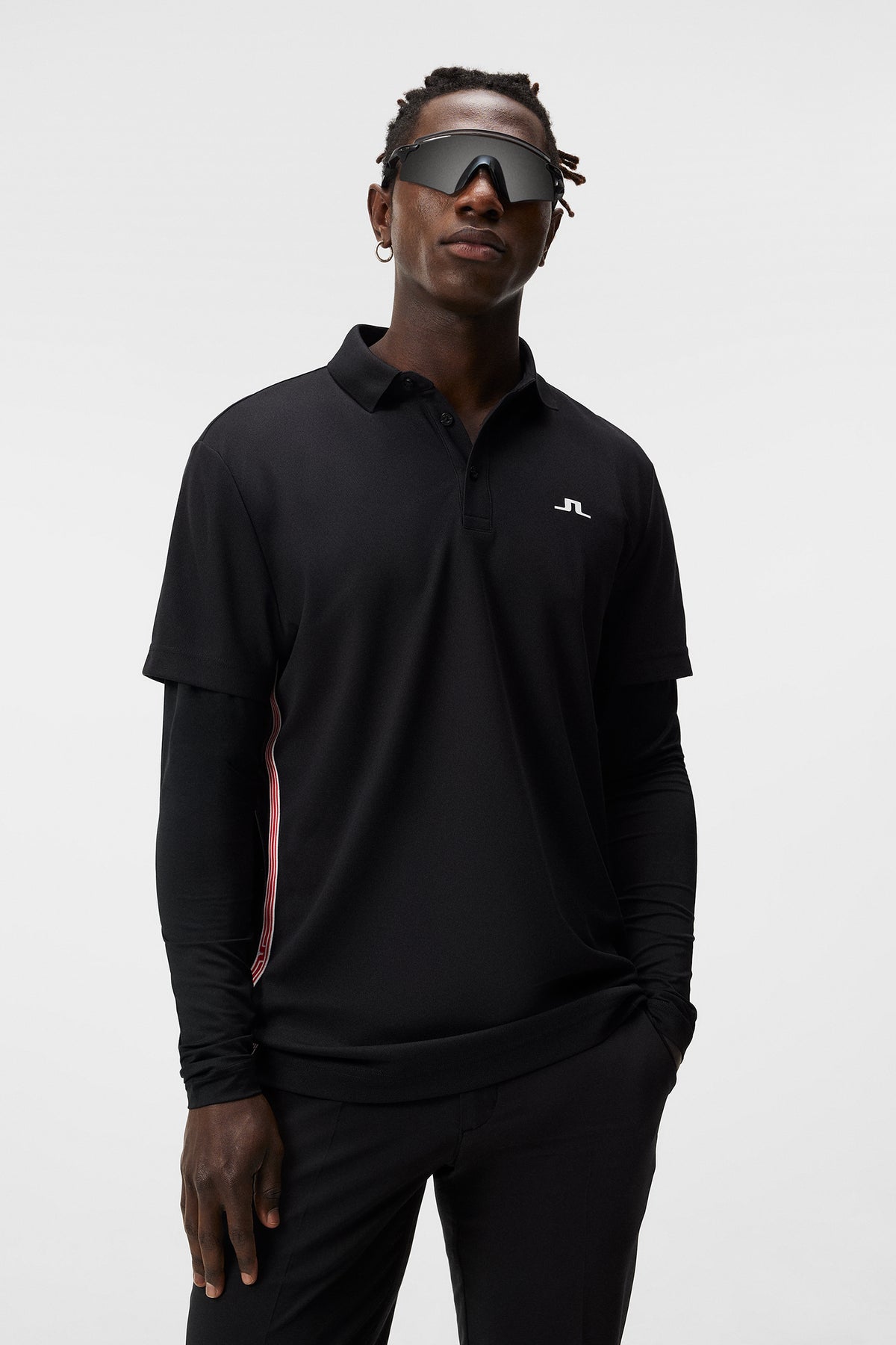 Liam Regular Fit LS Polo / Black