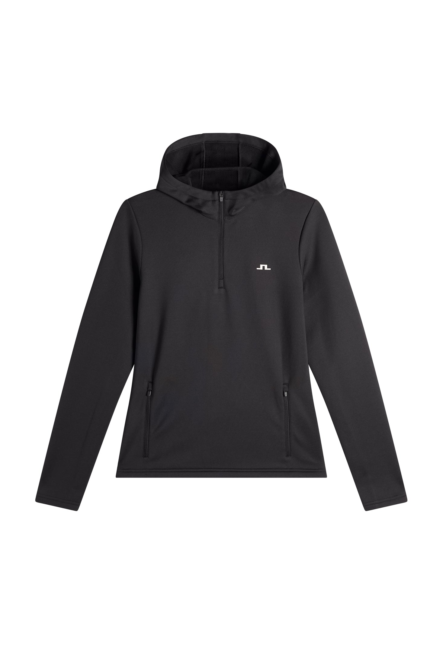 Aerielle Quarter Zip Hood / Black | J.Lindeberg Official