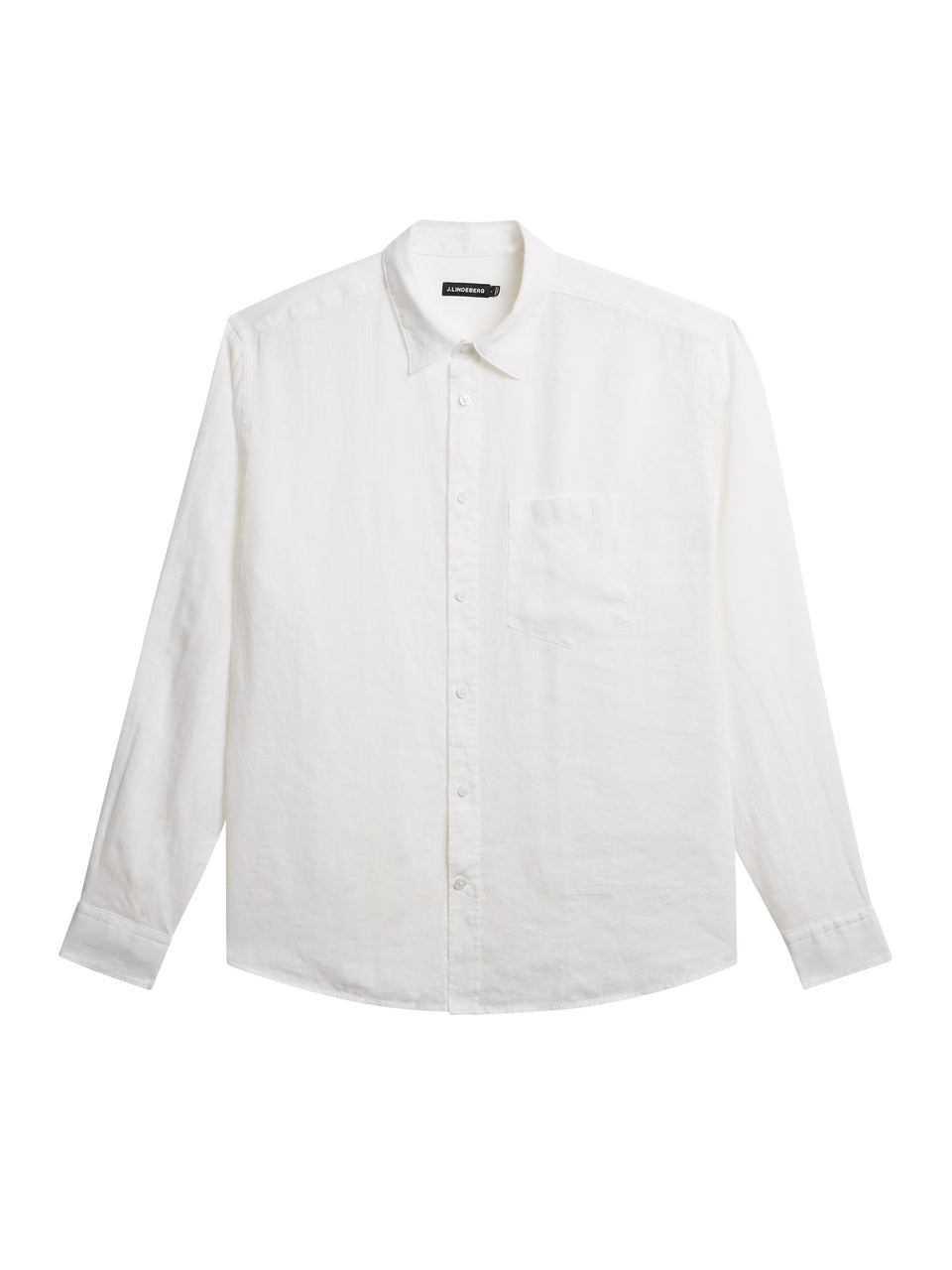 Reg LS Clean Linen Shirt / White