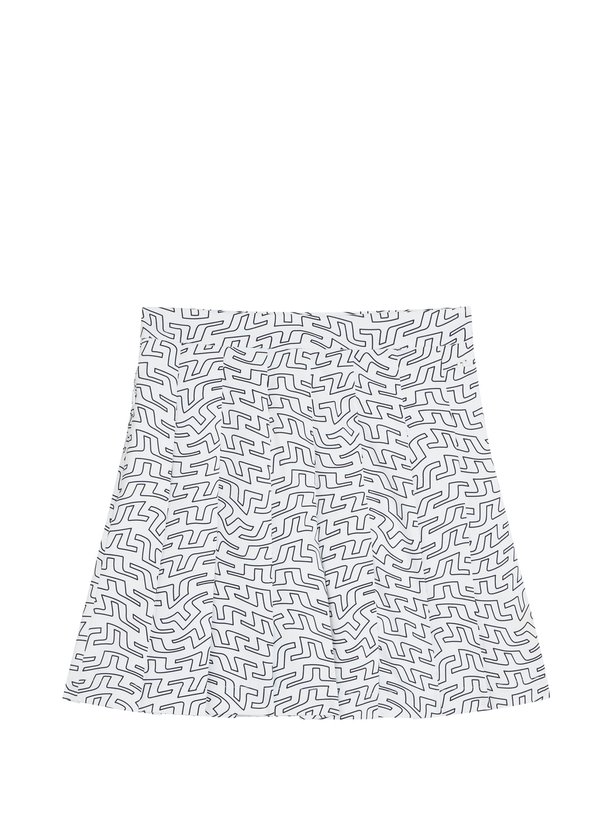 Adina Print Skirt / White Outline Bridge Swirl