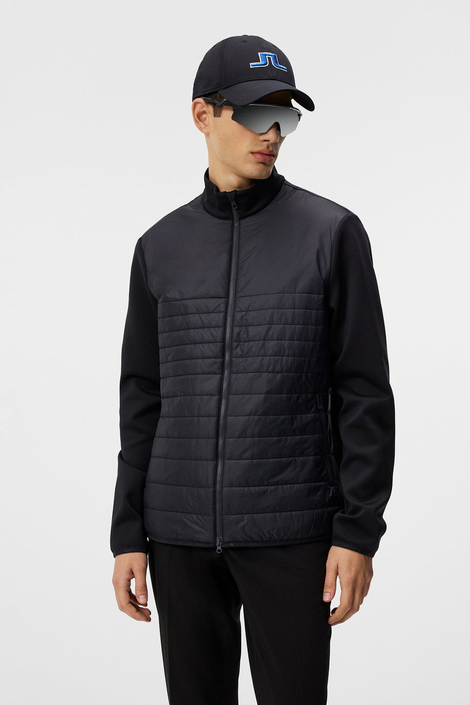 Martino Quilt Hybrid Jacket / Black