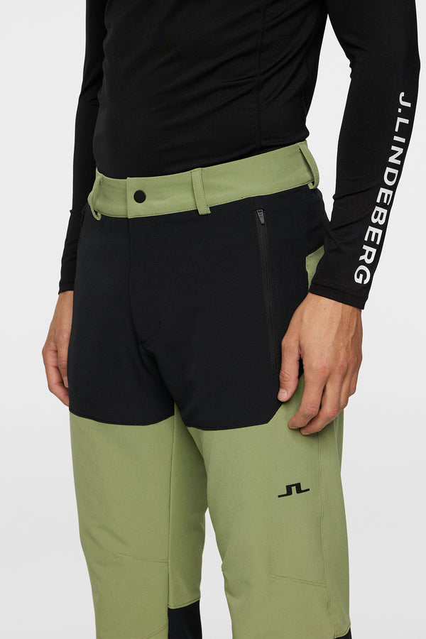 Marko Colour Block Pant / Oil Green
