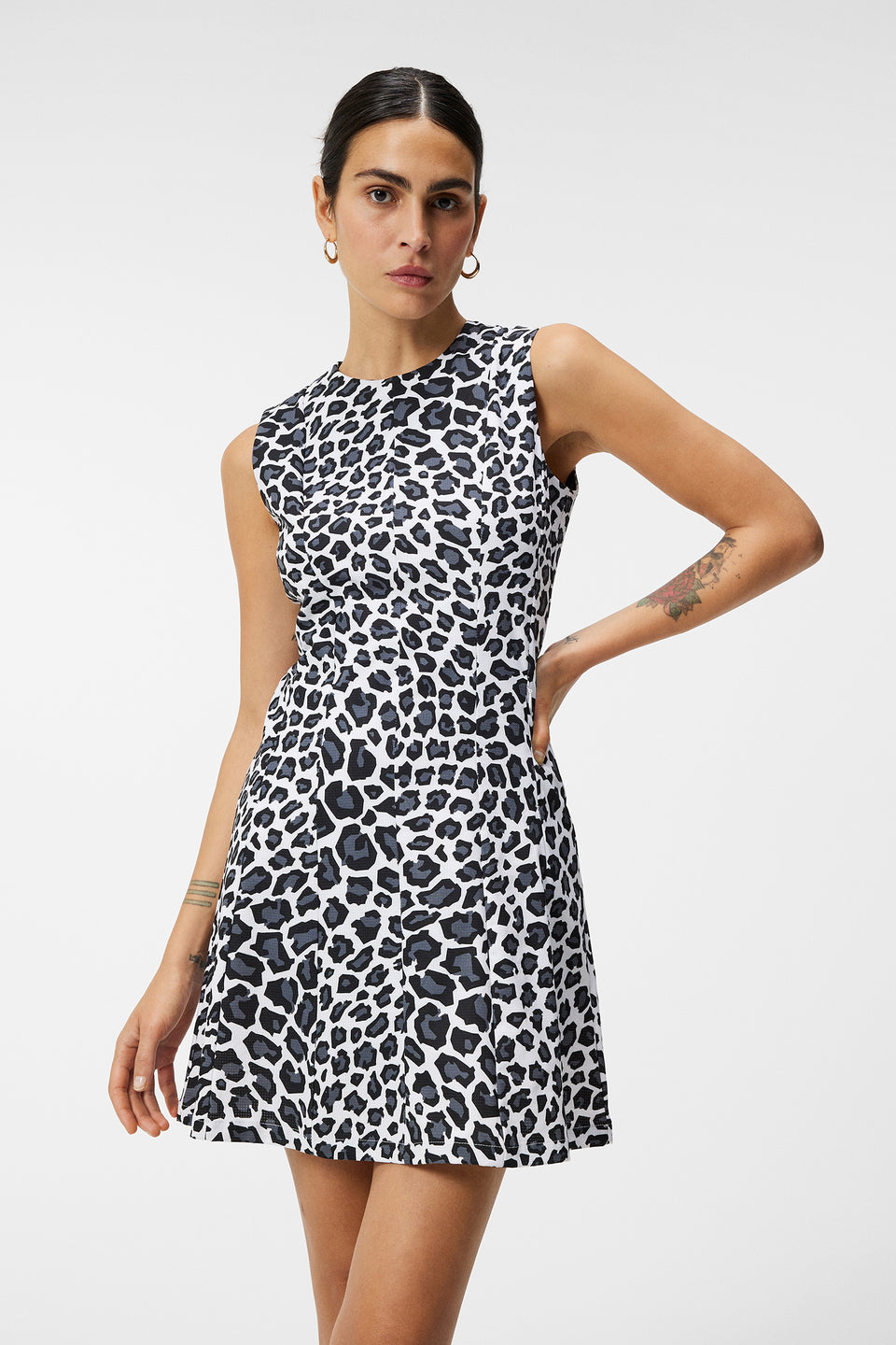 Gabriella Printed Dress / BW Leopard