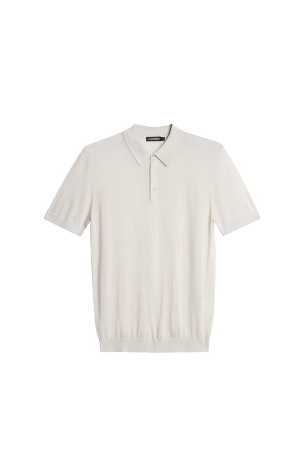 Ridge Lyocell Silk Polo / Moonbeam
