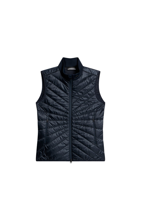 Madde Quilt Hybrid Vest / JL Navy