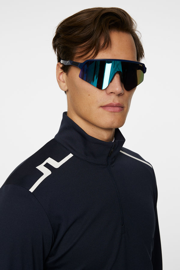 Leon Quarter Zip Mid Layer / JL Navy