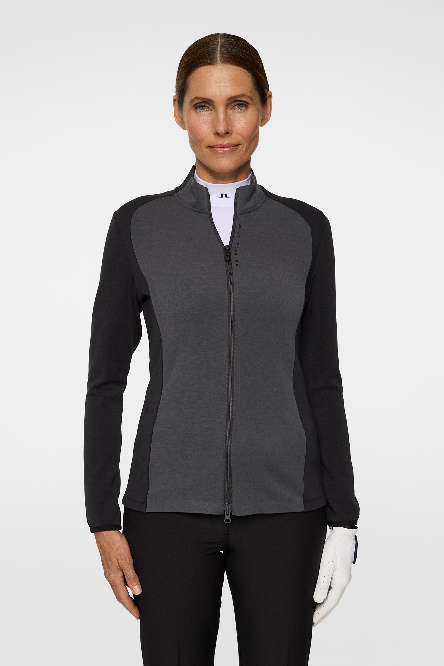 Nami Zip Mid Layer / Black | J.Lindeberg Official