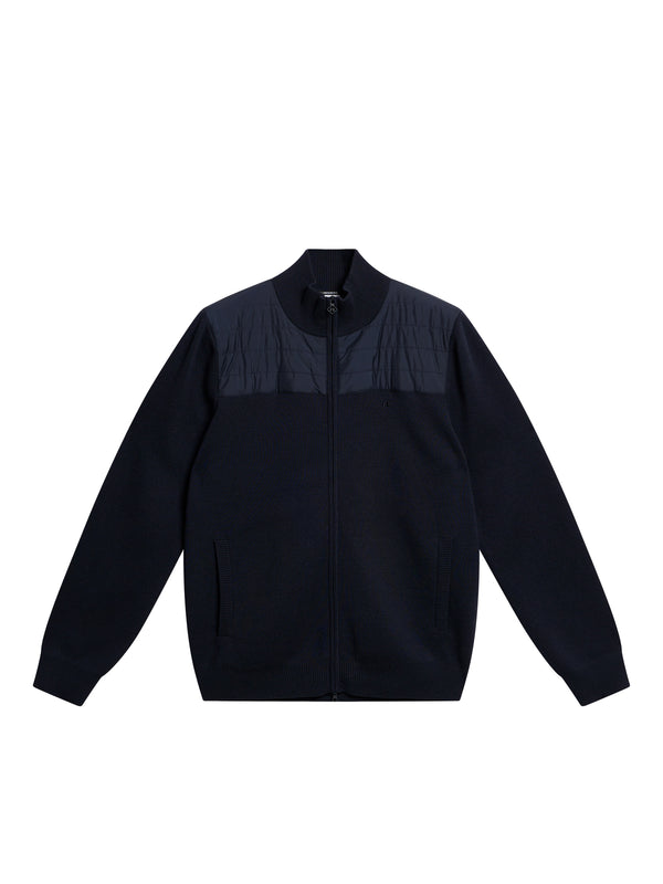 Bridge Knitted Hybrid Sweater / JL Navy