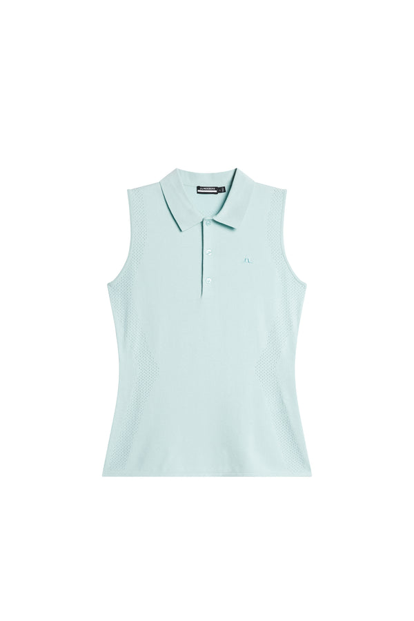 Tanja Sleeveless Polo Shirt / Winter Sky