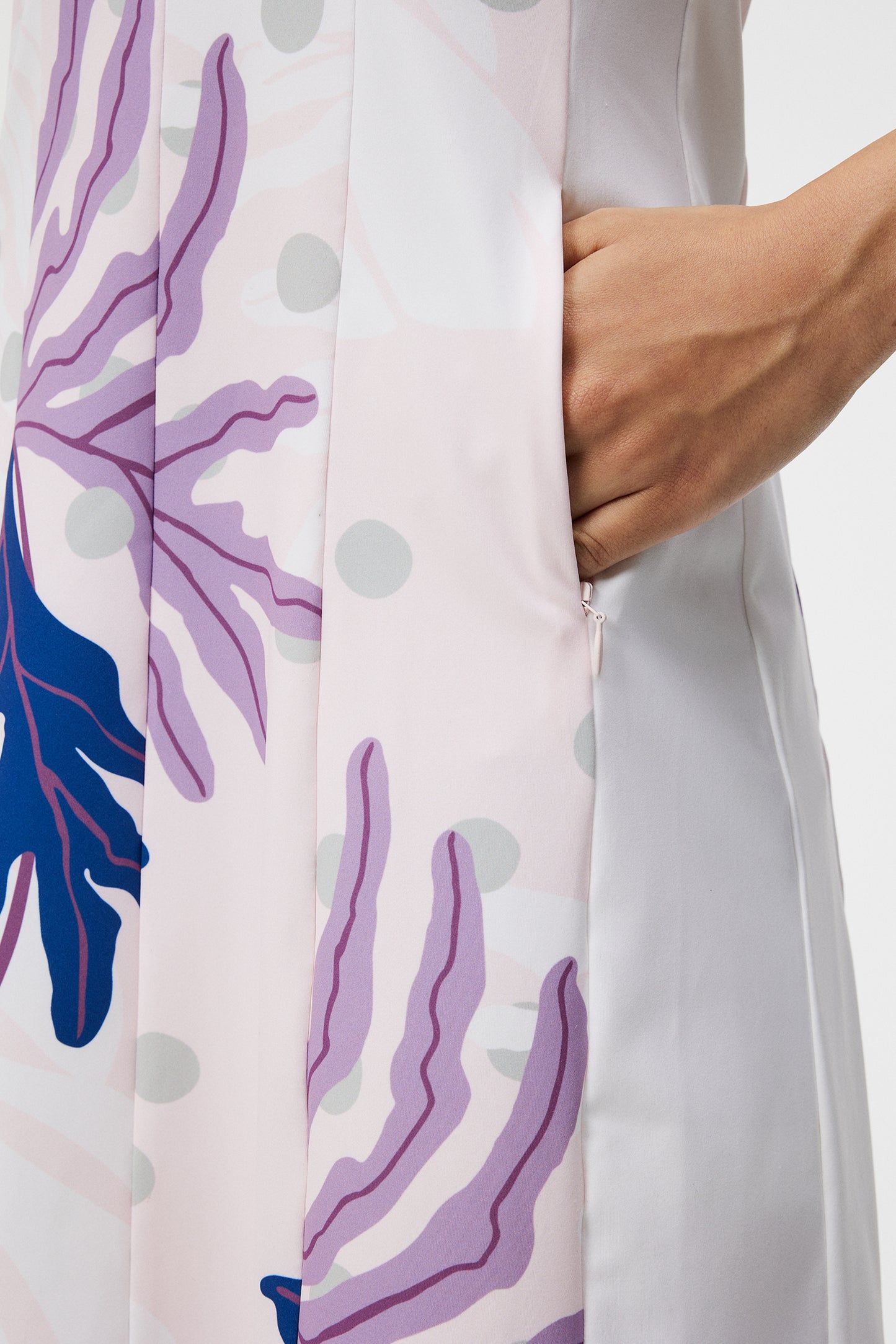 Jasmin Print Dress / Paradise Monstera Pink