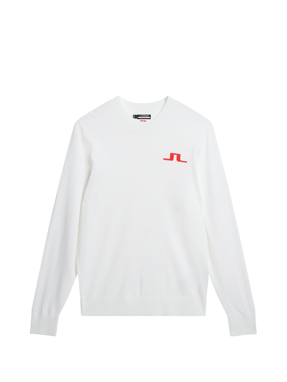Gus Knitted Sweater / White