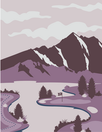 Landscape Fleece Purple L