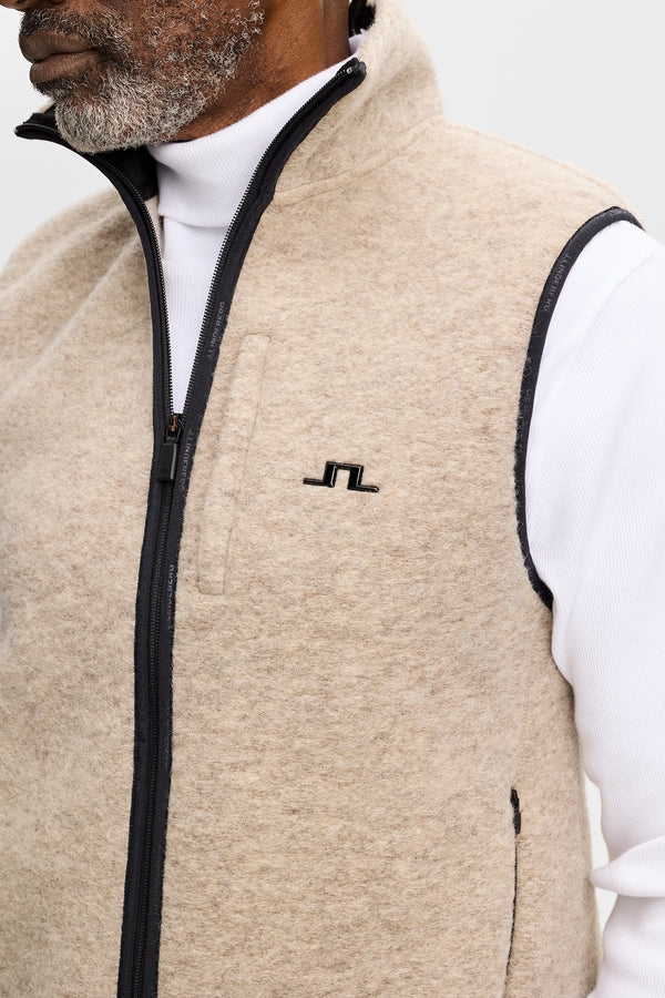 Duncan Wool Fleece Vest / Moonbeam