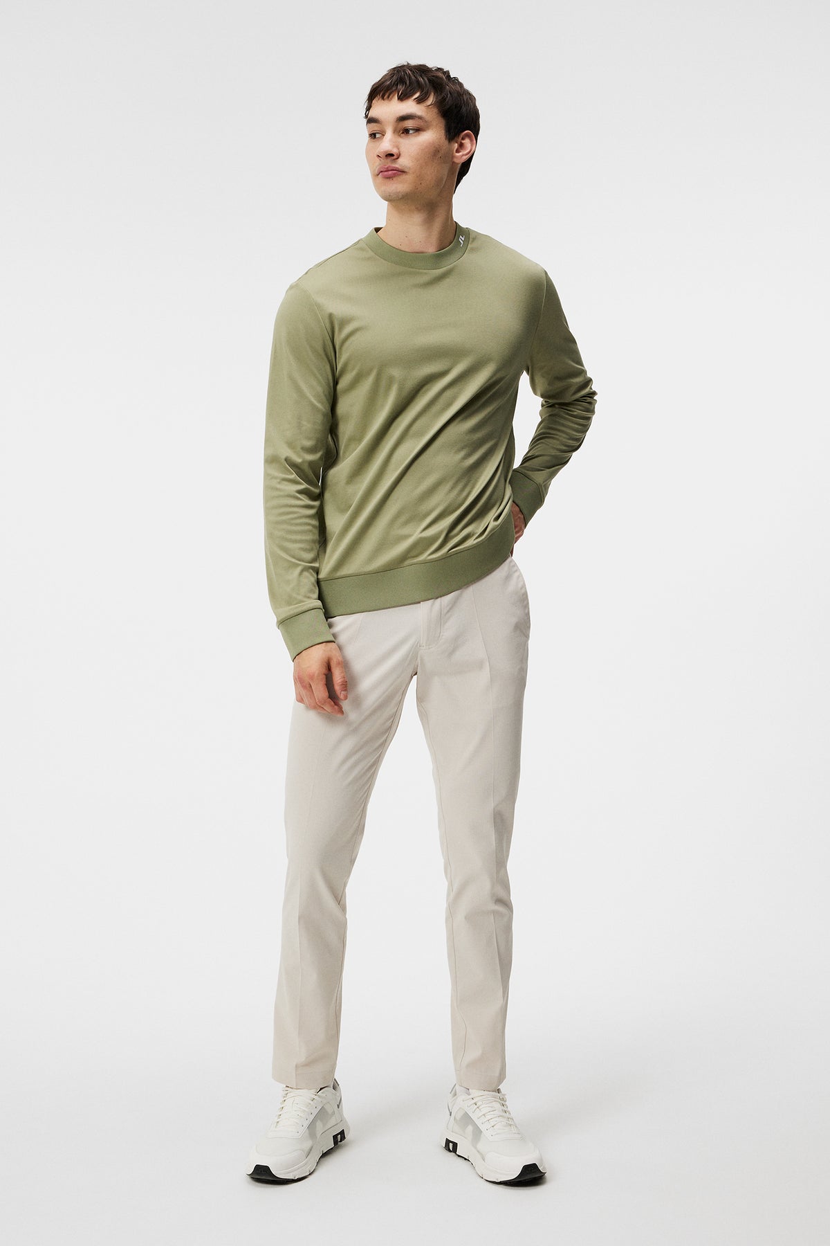 Jones Jersey Sweater / Oil Green