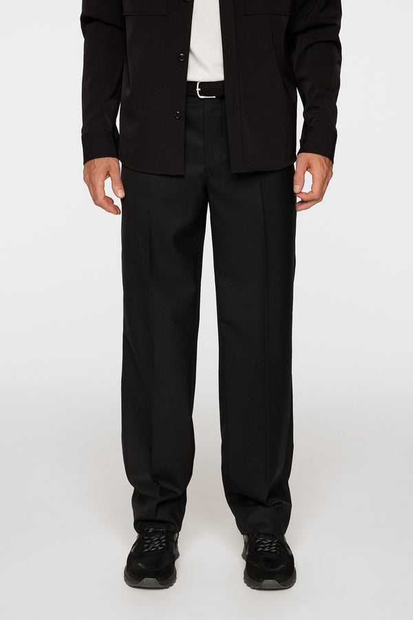 Gabi Sharp Twill Pants / Black