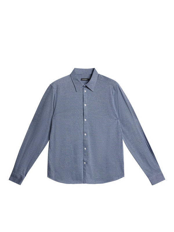 Marlon LS Jersey Slim Shirt / Bijou Blue