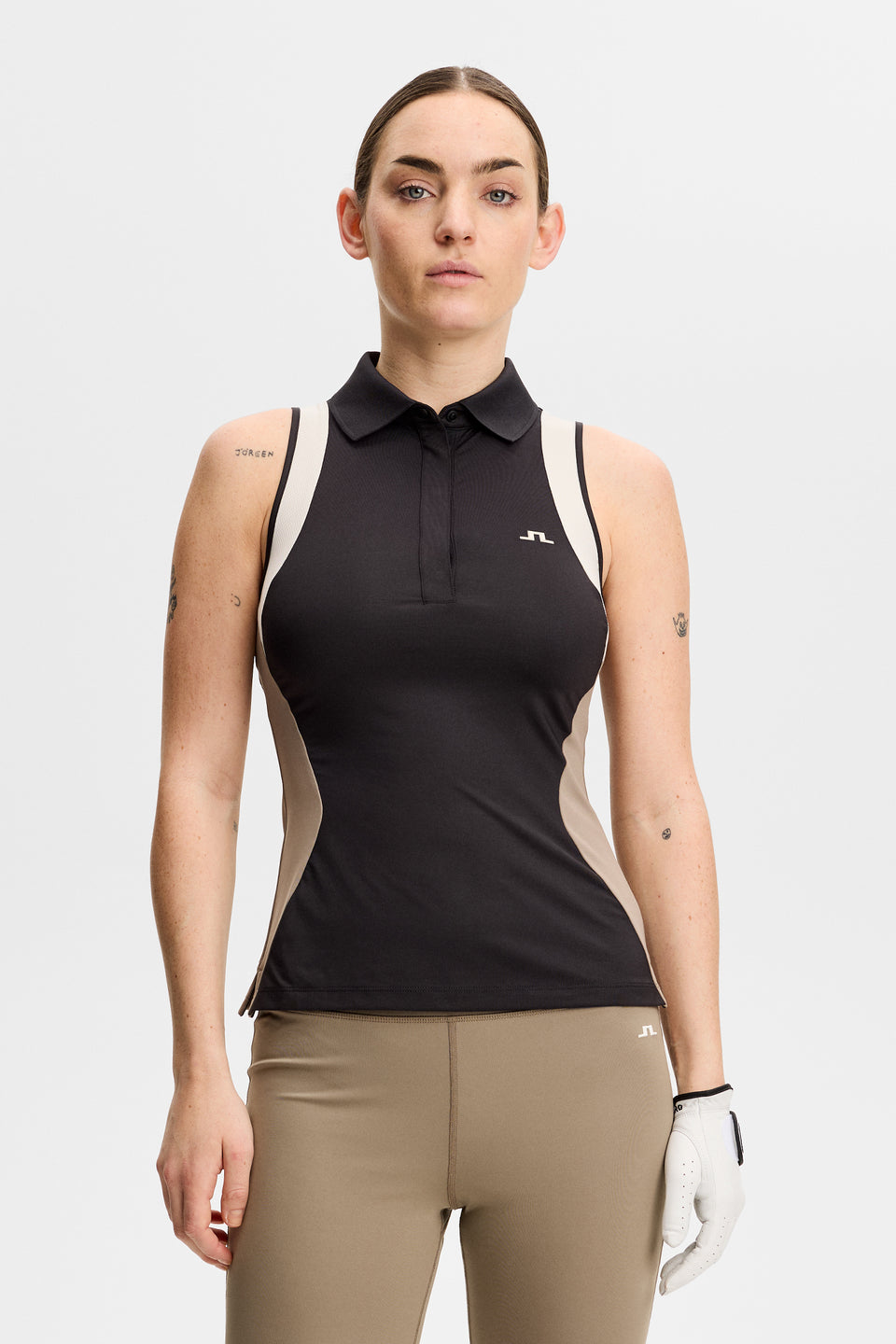 Krissi Sleeveless Polo / Black