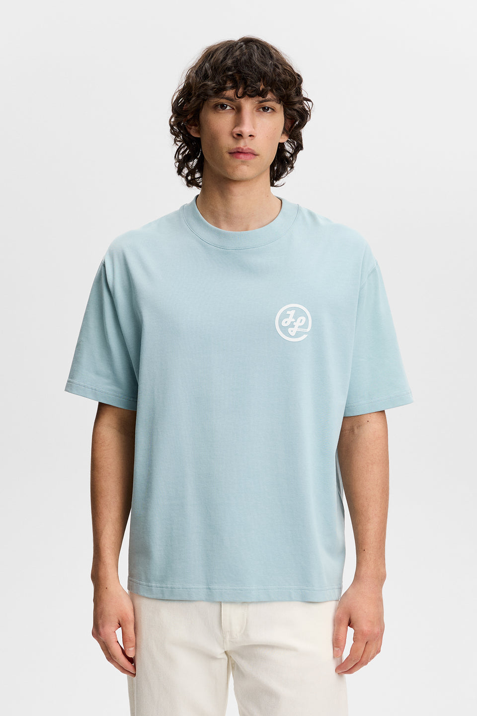 Tjorn Printed T-Shirt / Forget-Me-Not