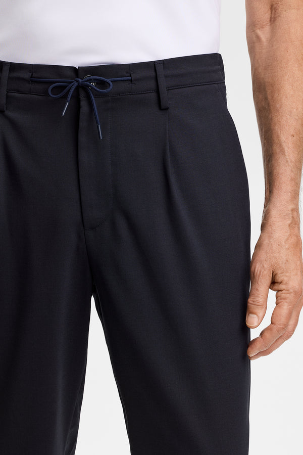 Harris Stretch Wool Pants / JL Navy