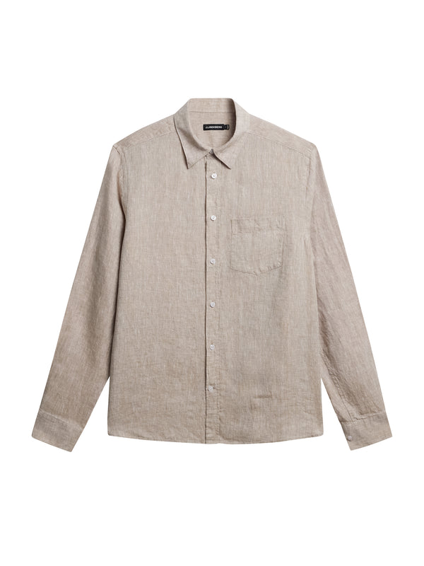 Slim LS Linen Melange Shirt / Batique Khaki
