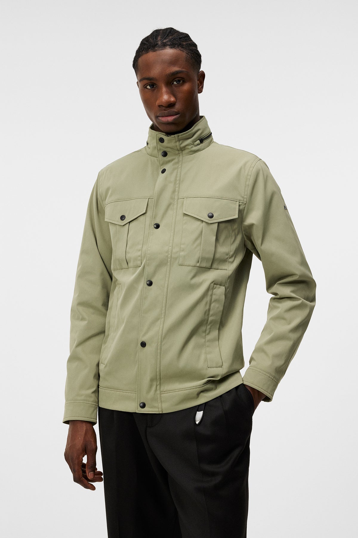 Green Poly File Jacket Bailey Poly Jacket / Oil Green – J.Lindeberg