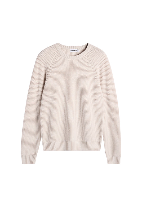 Hallow Knitted Crew Neck / Moonbeam