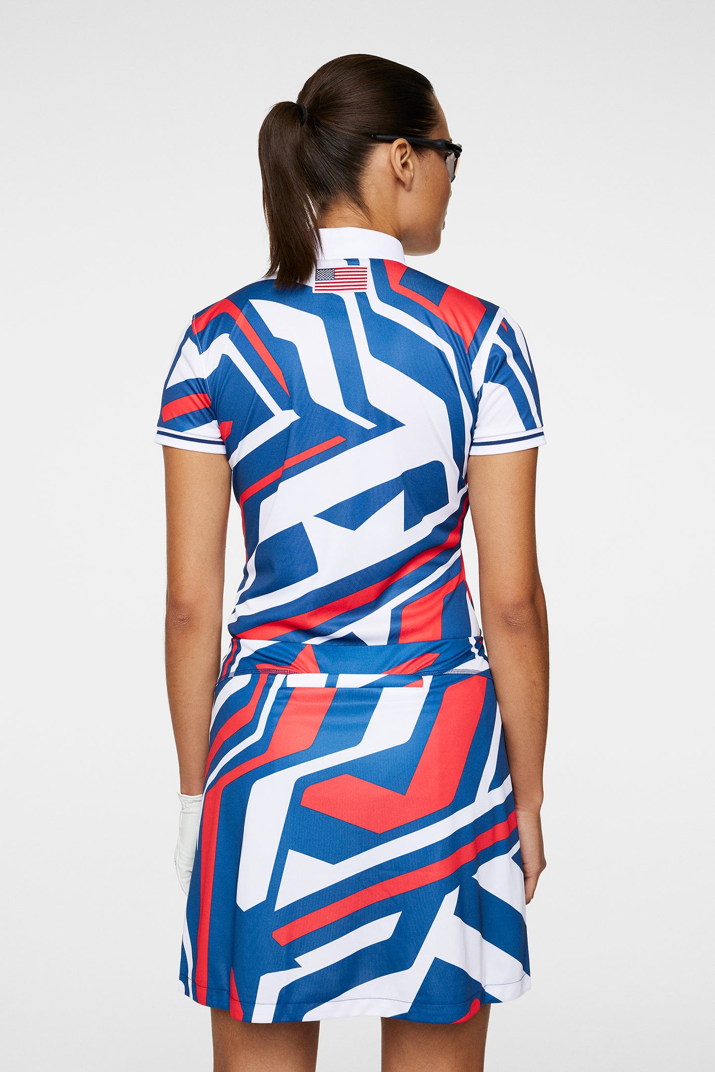 Felicite Print Polo / US Golf Red