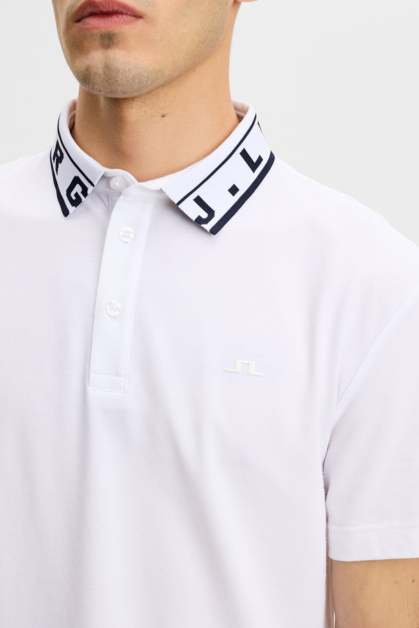 Pique Polo / White
