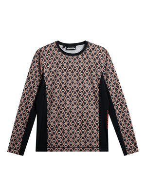 Matias Print Baselayer / Geo Black