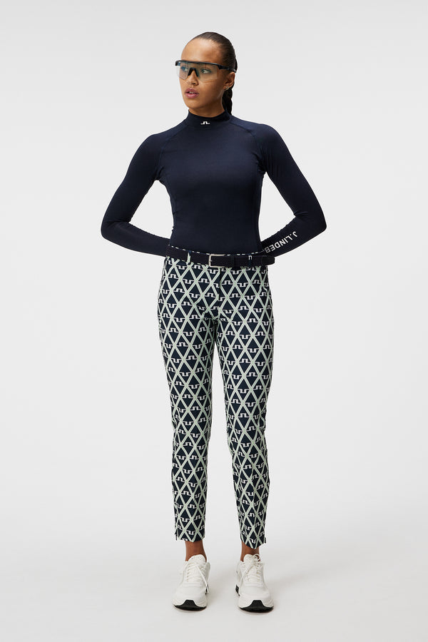 Pia Print Pant / Geo JL Navy