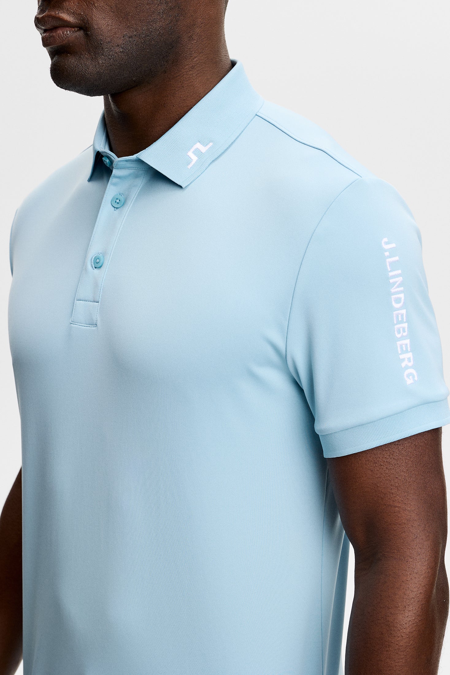 Tour Tech Slim Fit Polo / Forget-Me-Not | J.Lindeberg Official