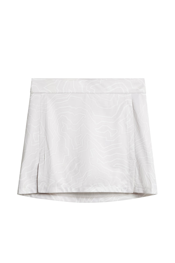 Amelie Mid Print Skirt / Topo Grey Lilac L