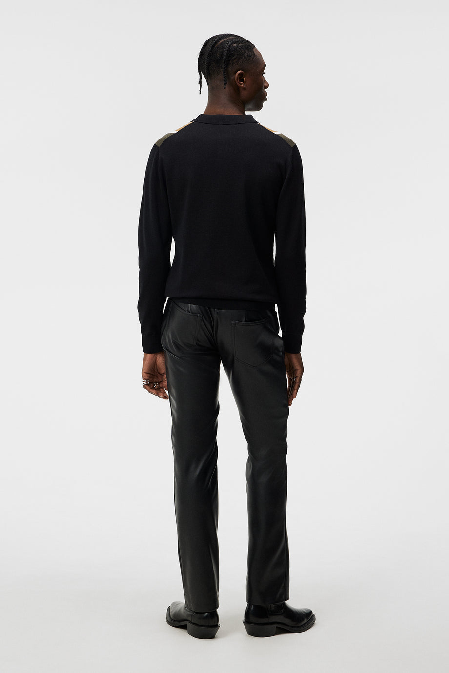 Pants Black – Garcia / Leather