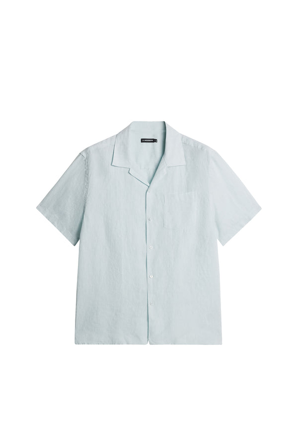 Elio Linen Melange Shirt / Winter Sky