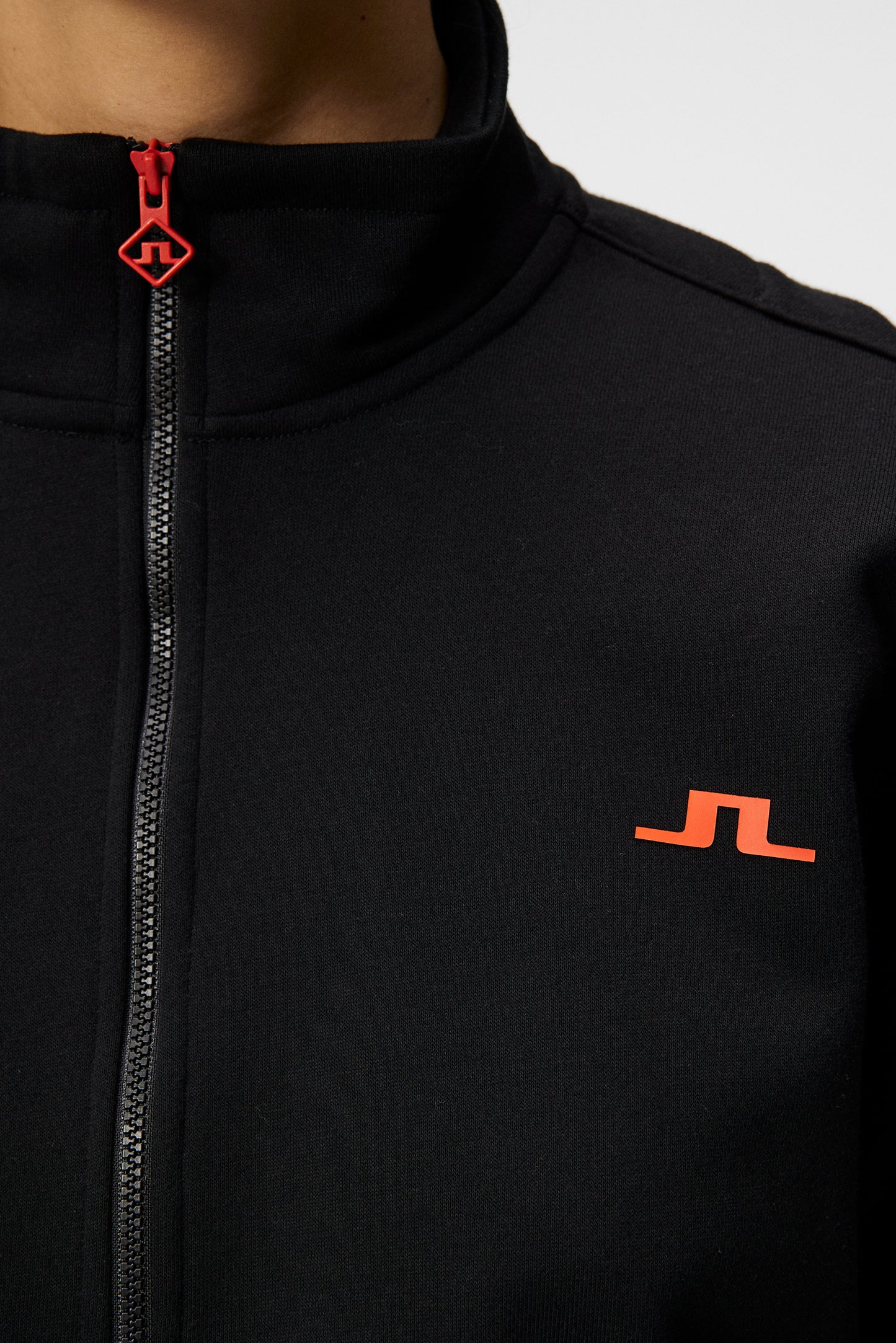 Lucia Zip Mock Neck / Black