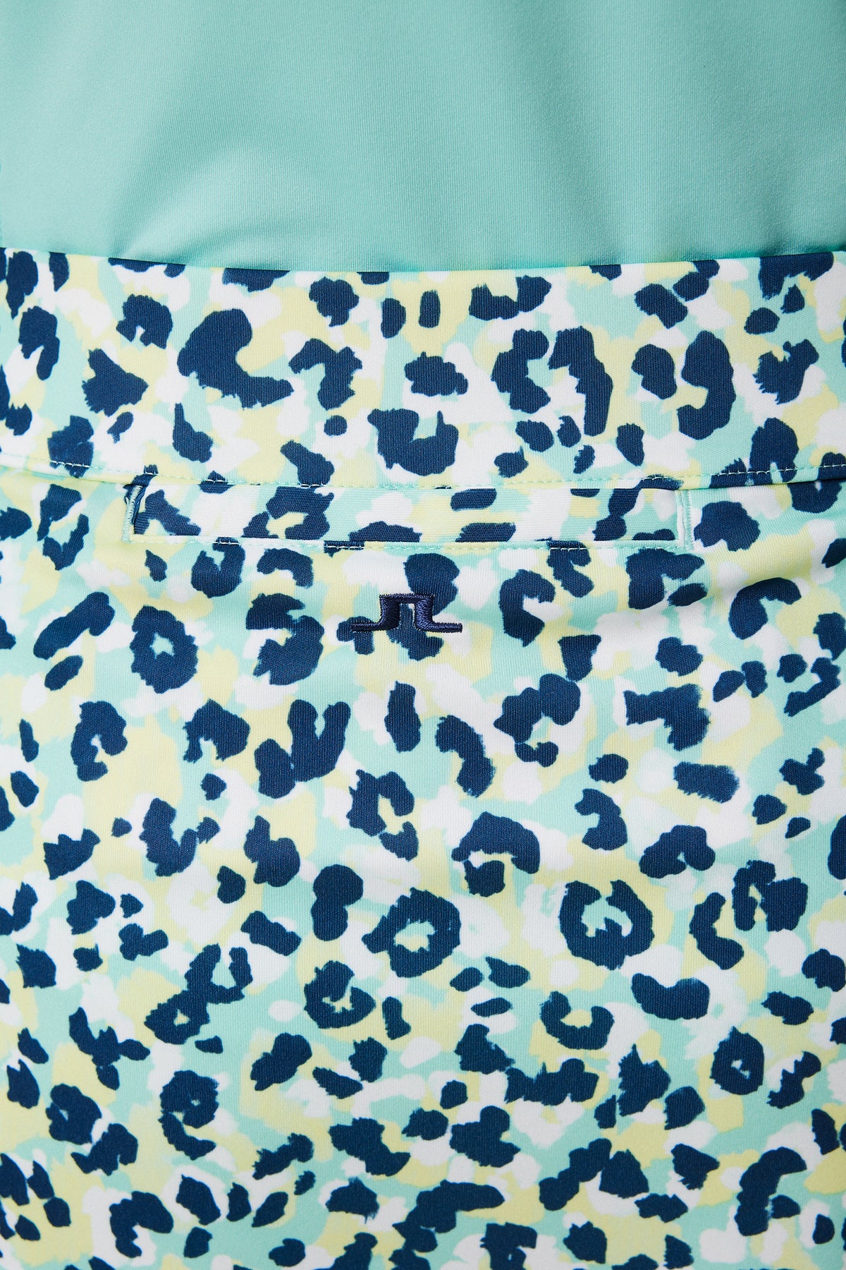 Amelie Print Skirt / Leopard Aruba Blue