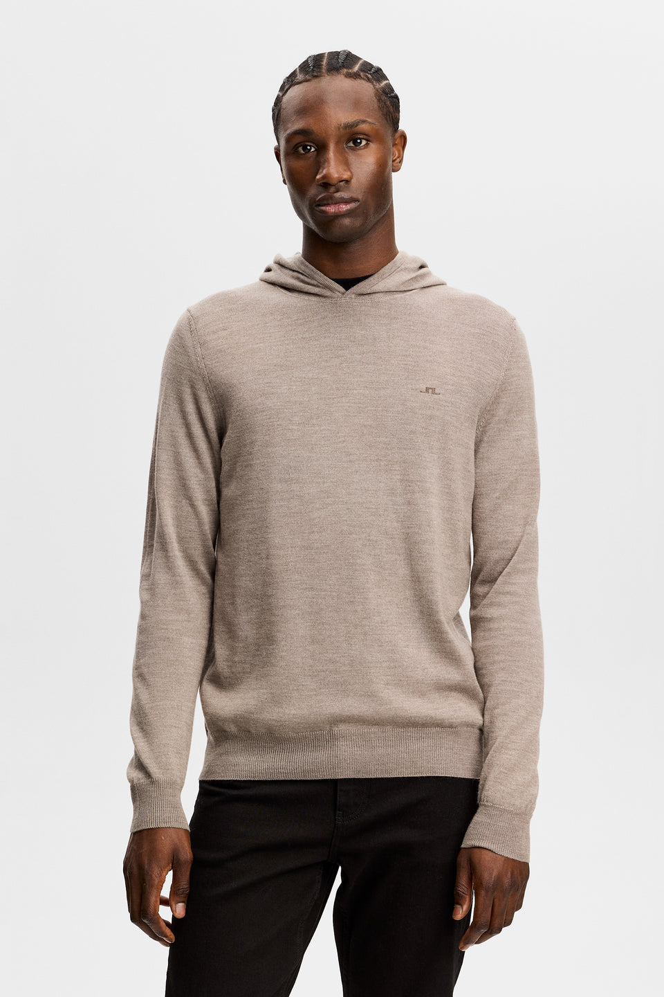Karl Merino Hoodie / Brindle Melange