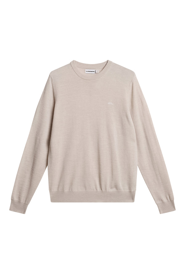 Keane Merino Crew Neck / Moonbeam Melange