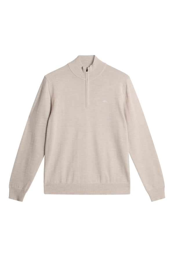 Kiyan Merino Quarter Zip / Moonbeam Melange