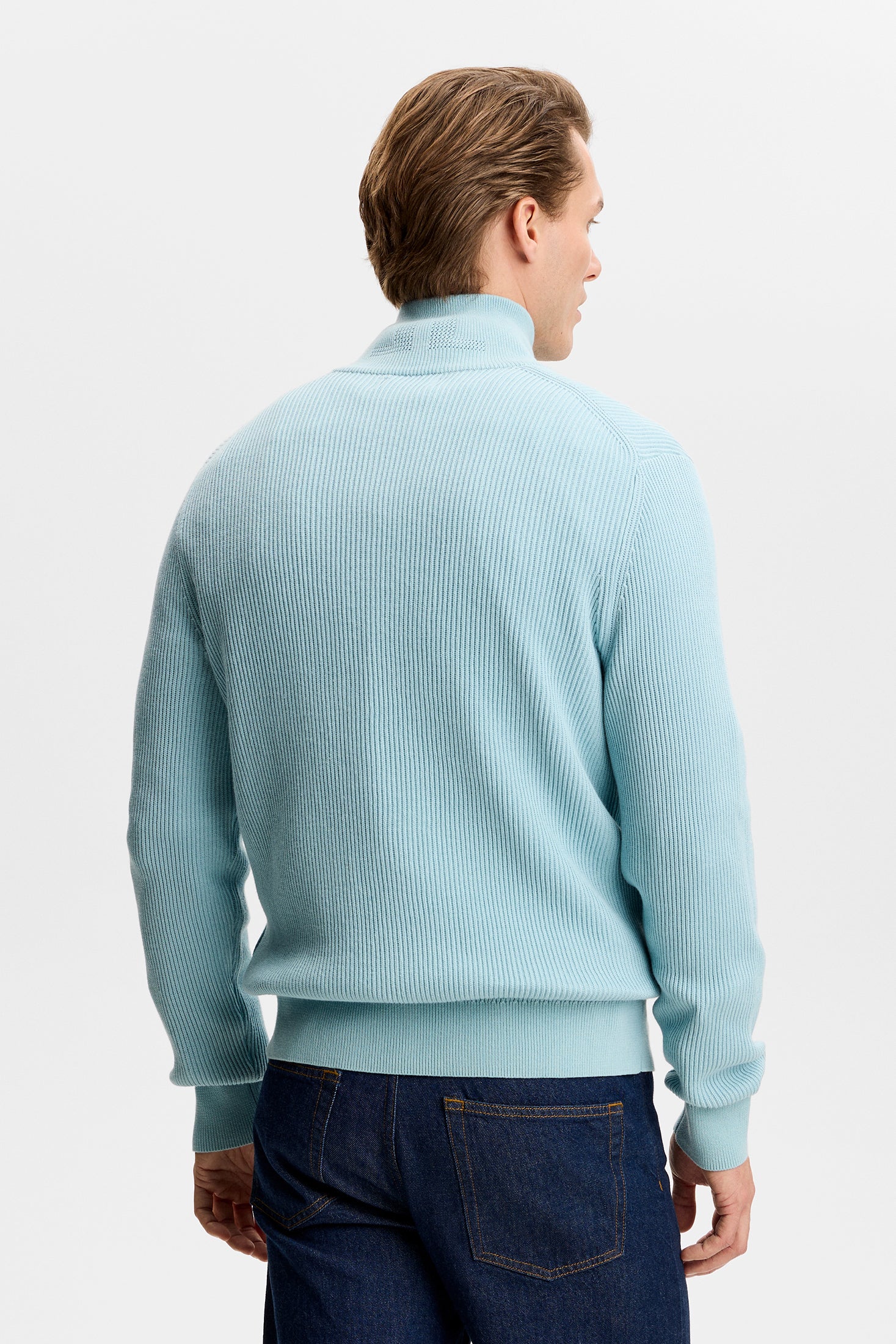 Alexis Full Zip Cardigan / Forget-Me-Not | J.Lindeberg Official