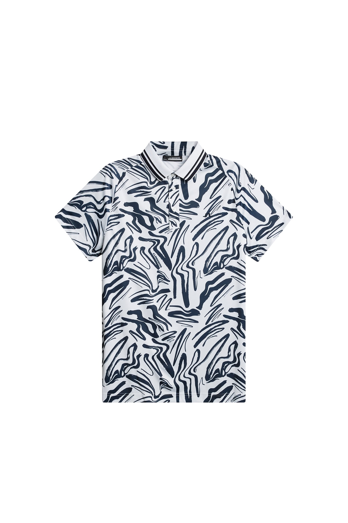 George Print Polo / Scribble JL Navy | J.Lindeberg Official