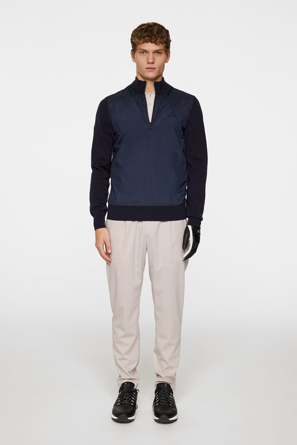 Rob Hybrid Quarter Zip / JL Navy